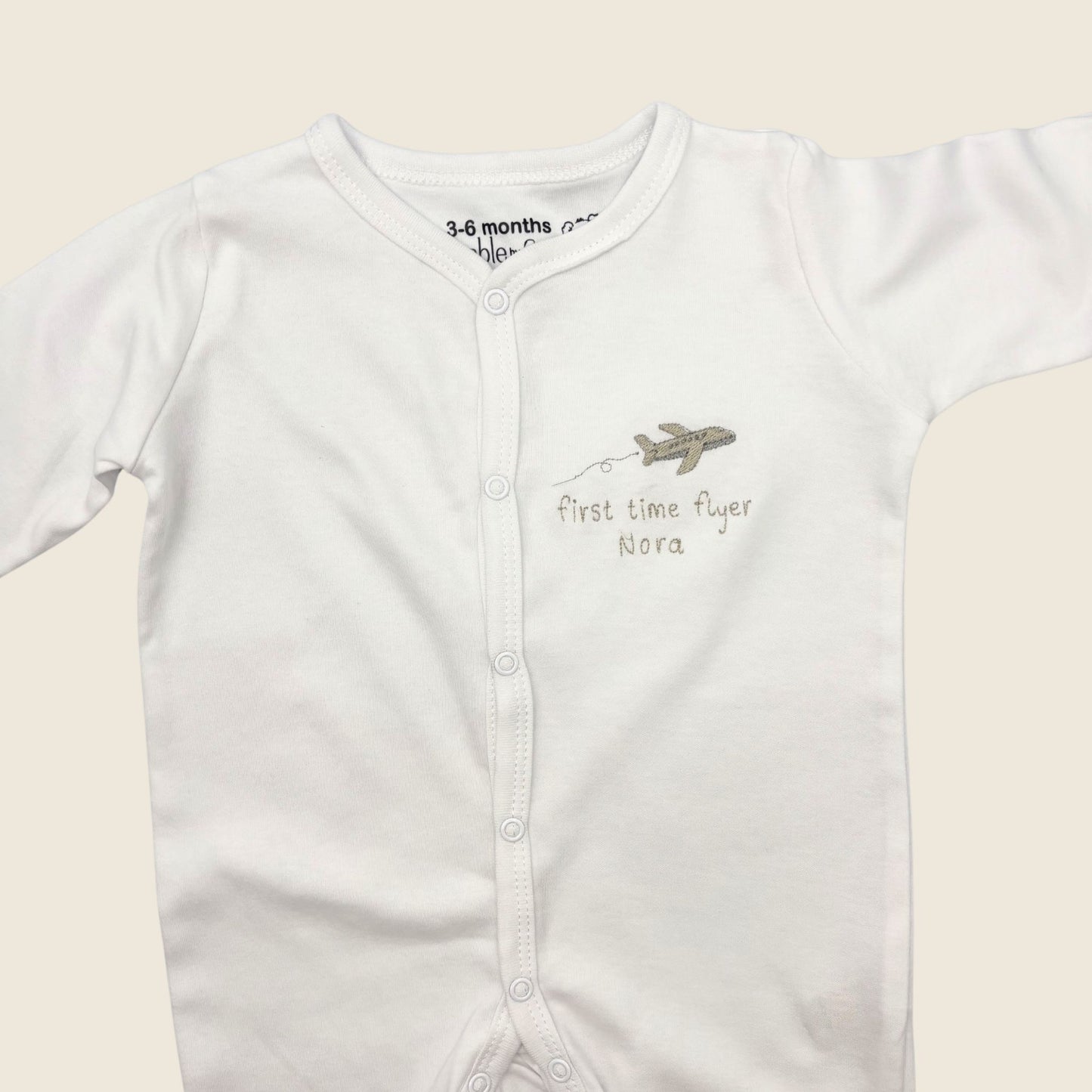 First Time Flyer Babygrow