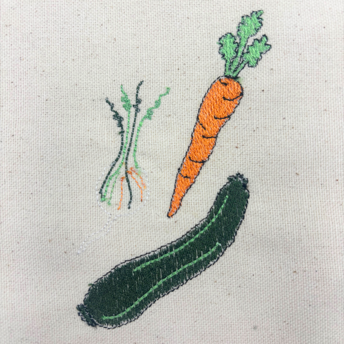 Carrot courgette onion