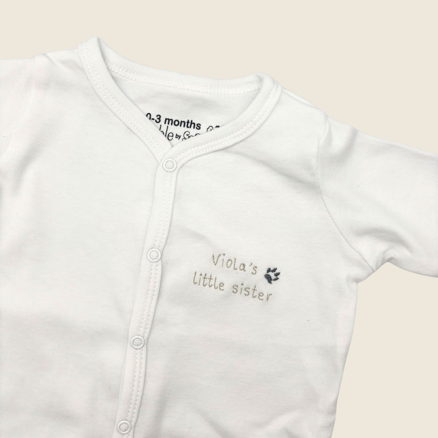 Personalised Pet/sibling Babygrow