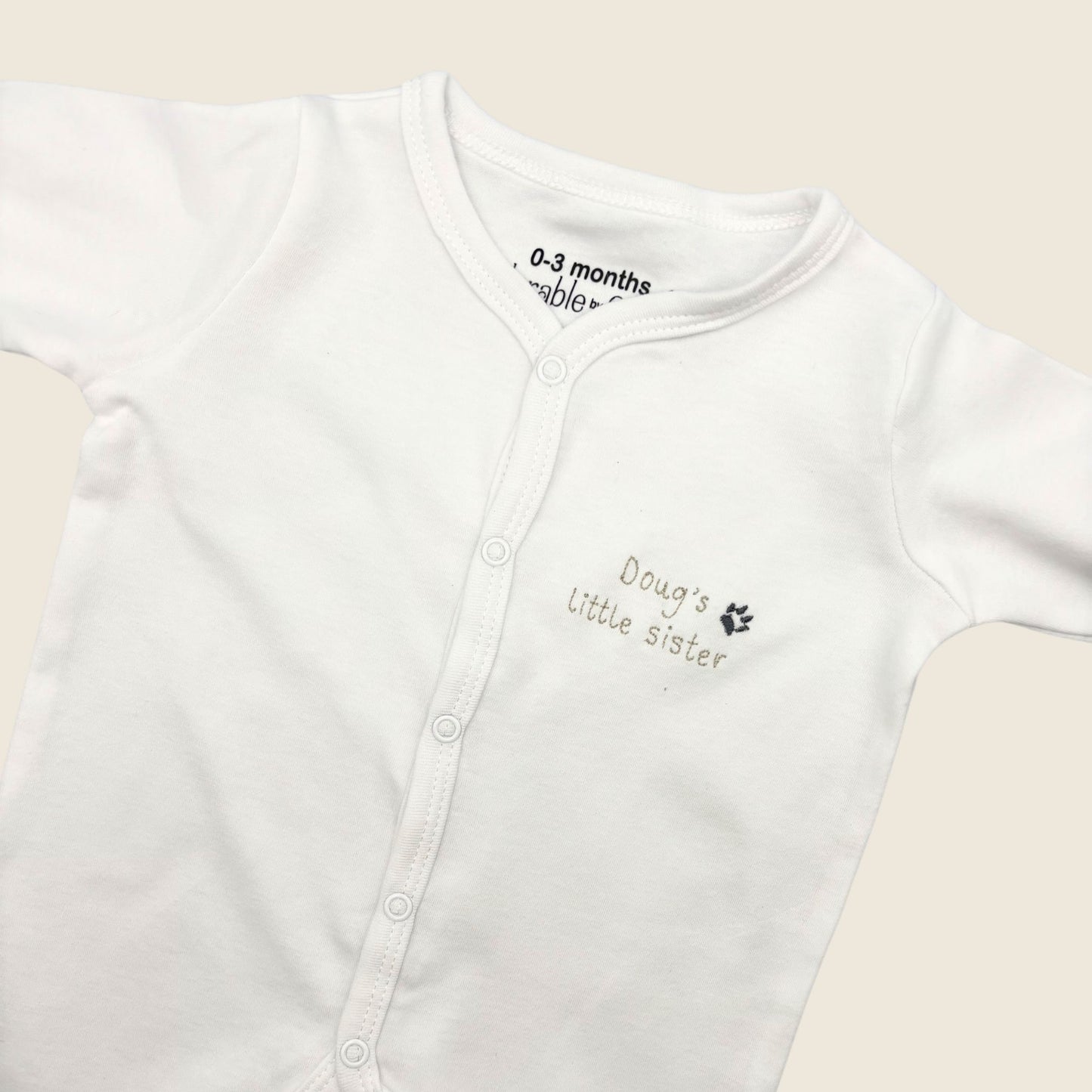 Personalised Pet/sibling Babygrow