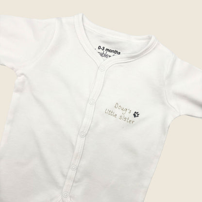 Personalised Pet/sibling Babygrow