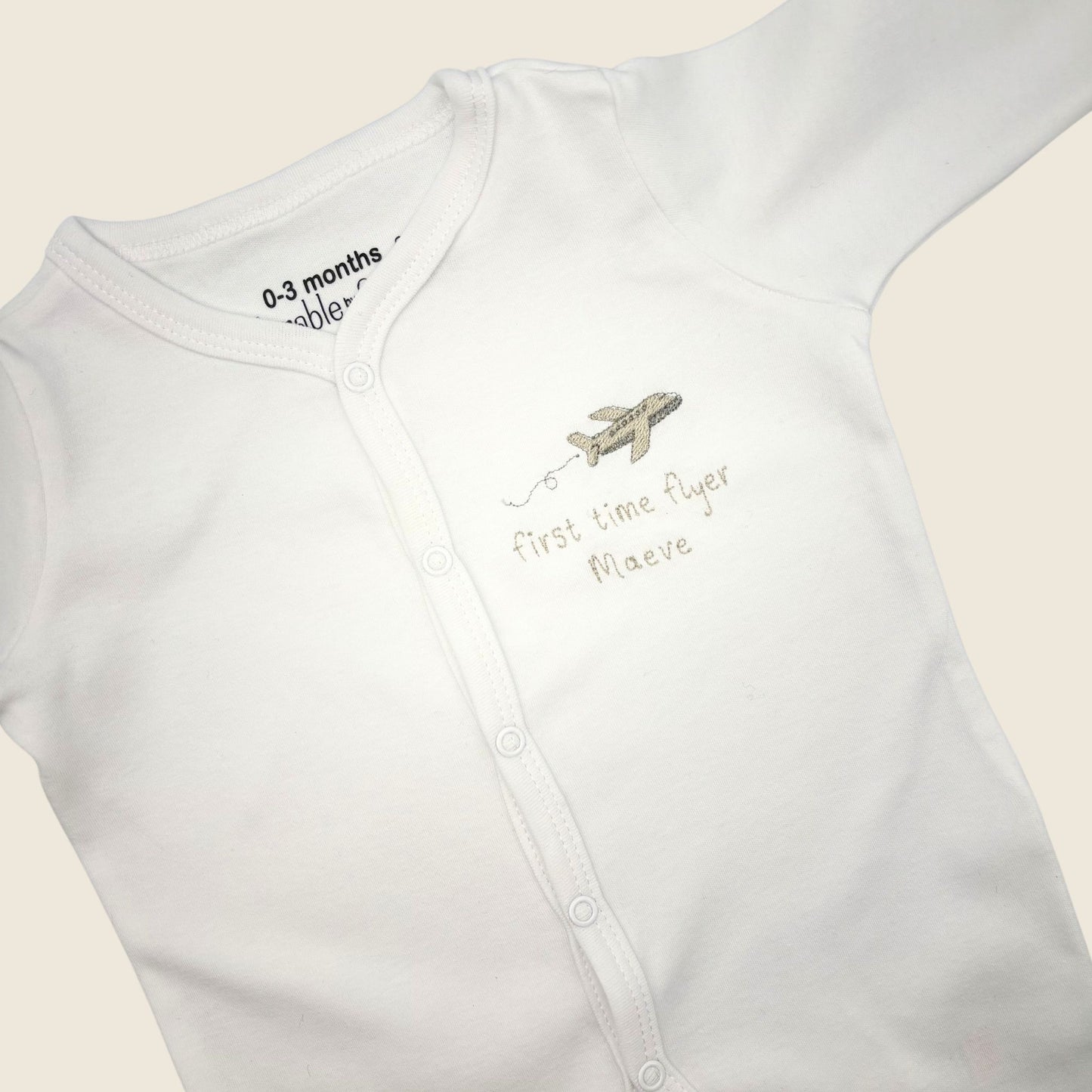 First Time Flyer Babygrow