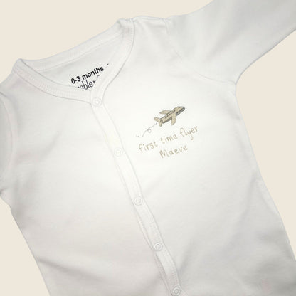 First Time Flyer Babygrow