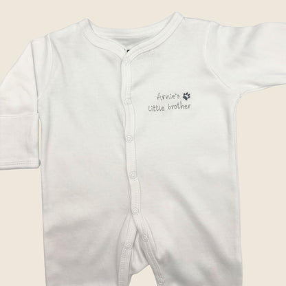 Personalised Pet/sibling Babygrow