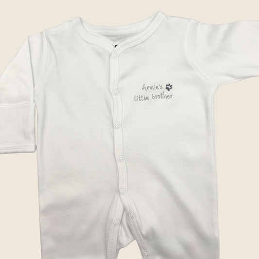 Personalised Pet/sibling Babygrow