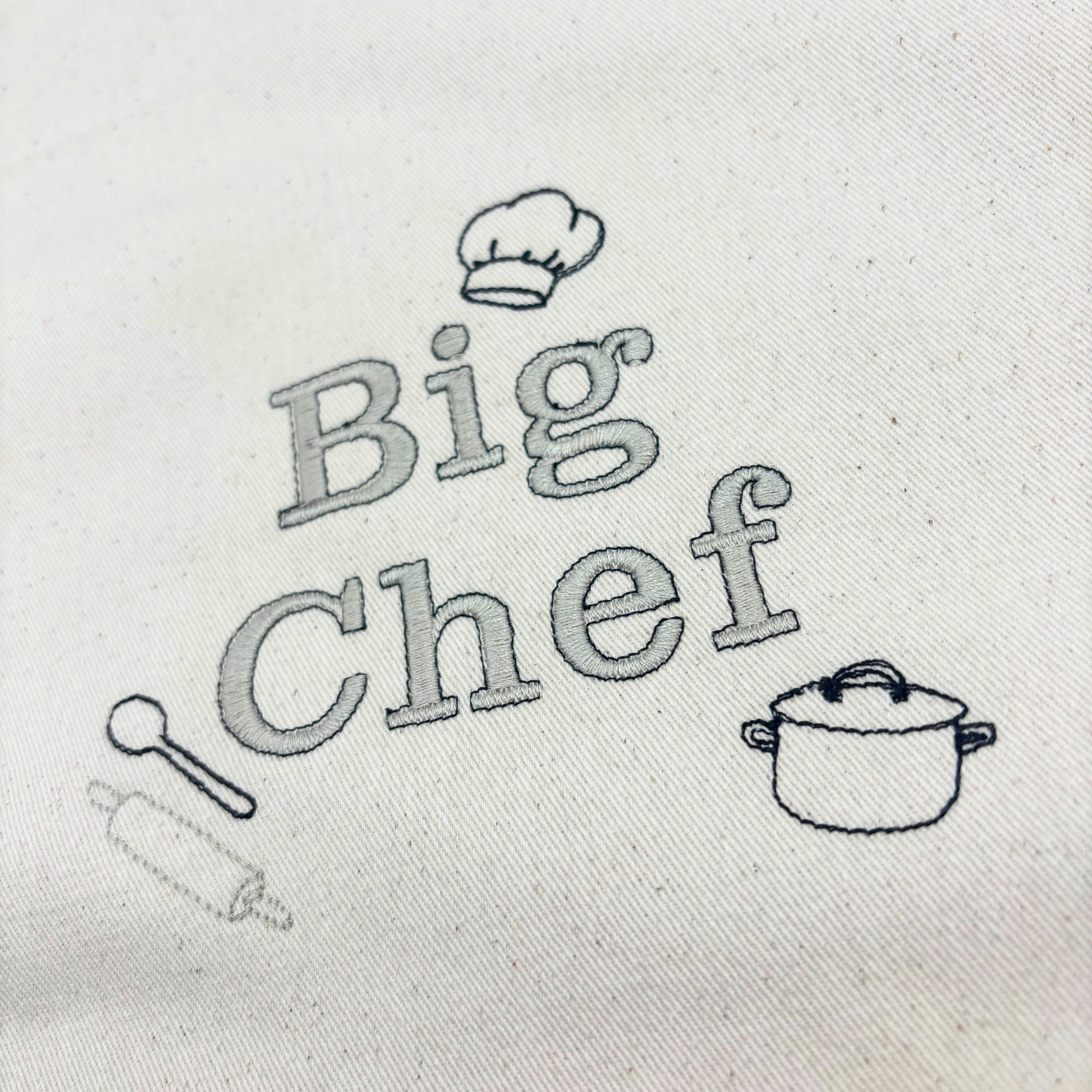 Big chef apron design