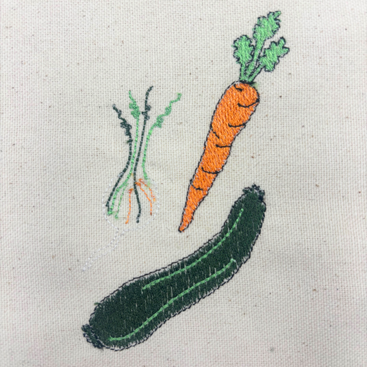 Carrot courgette onion