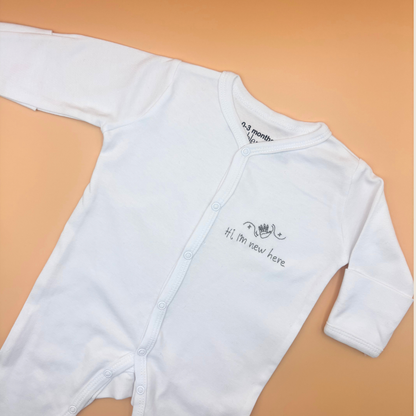 Hi, I'm New Here Babygrow
