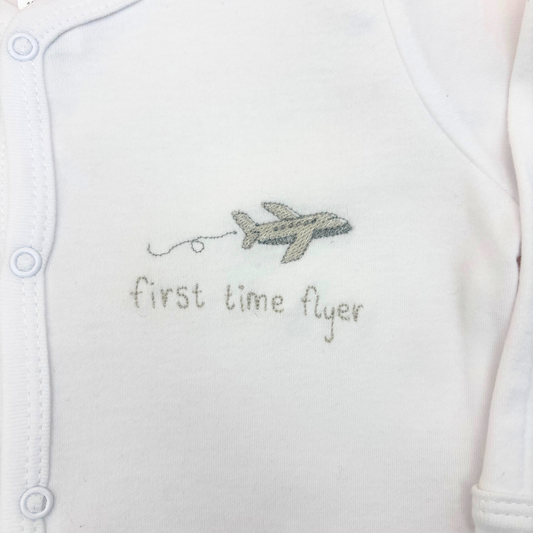 Embroidered babygrow
