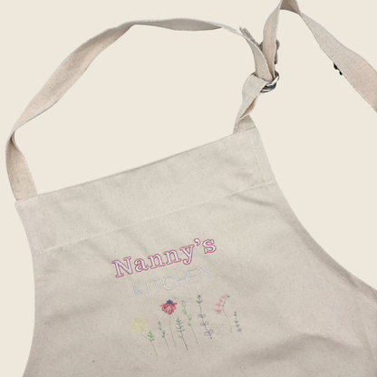 Personalised Floral Apron