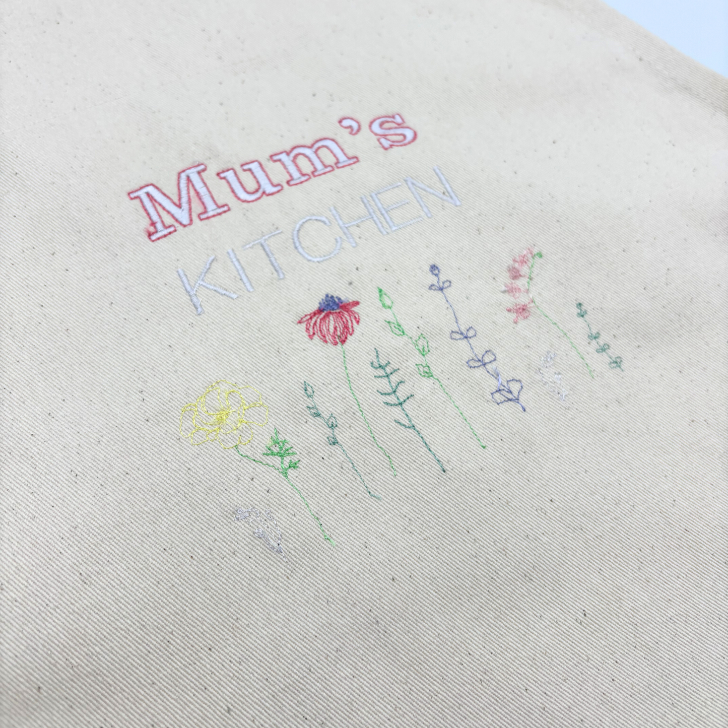 Personalised Floral Apron