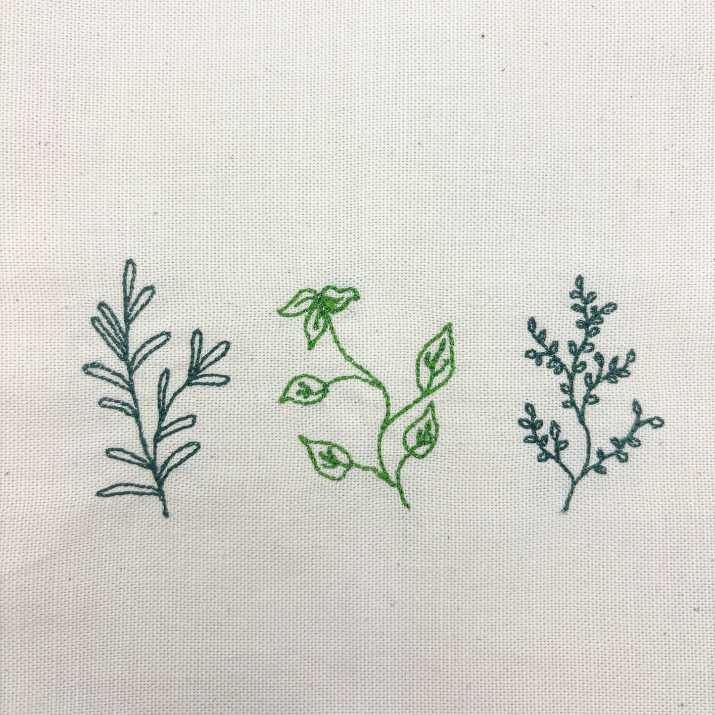 Stitched herbs