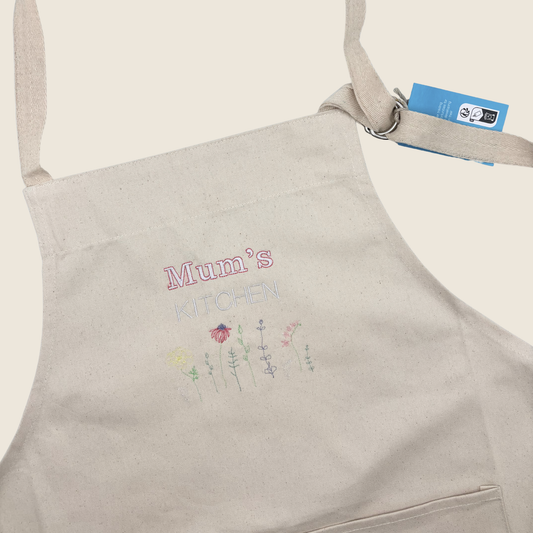 Personalised Floral Apron