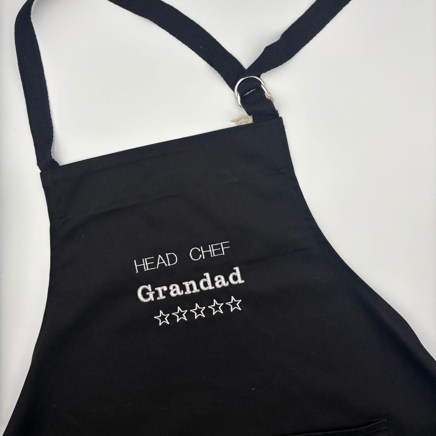 Personalised embroidered apron