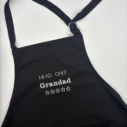 Personalised embroidered apron
