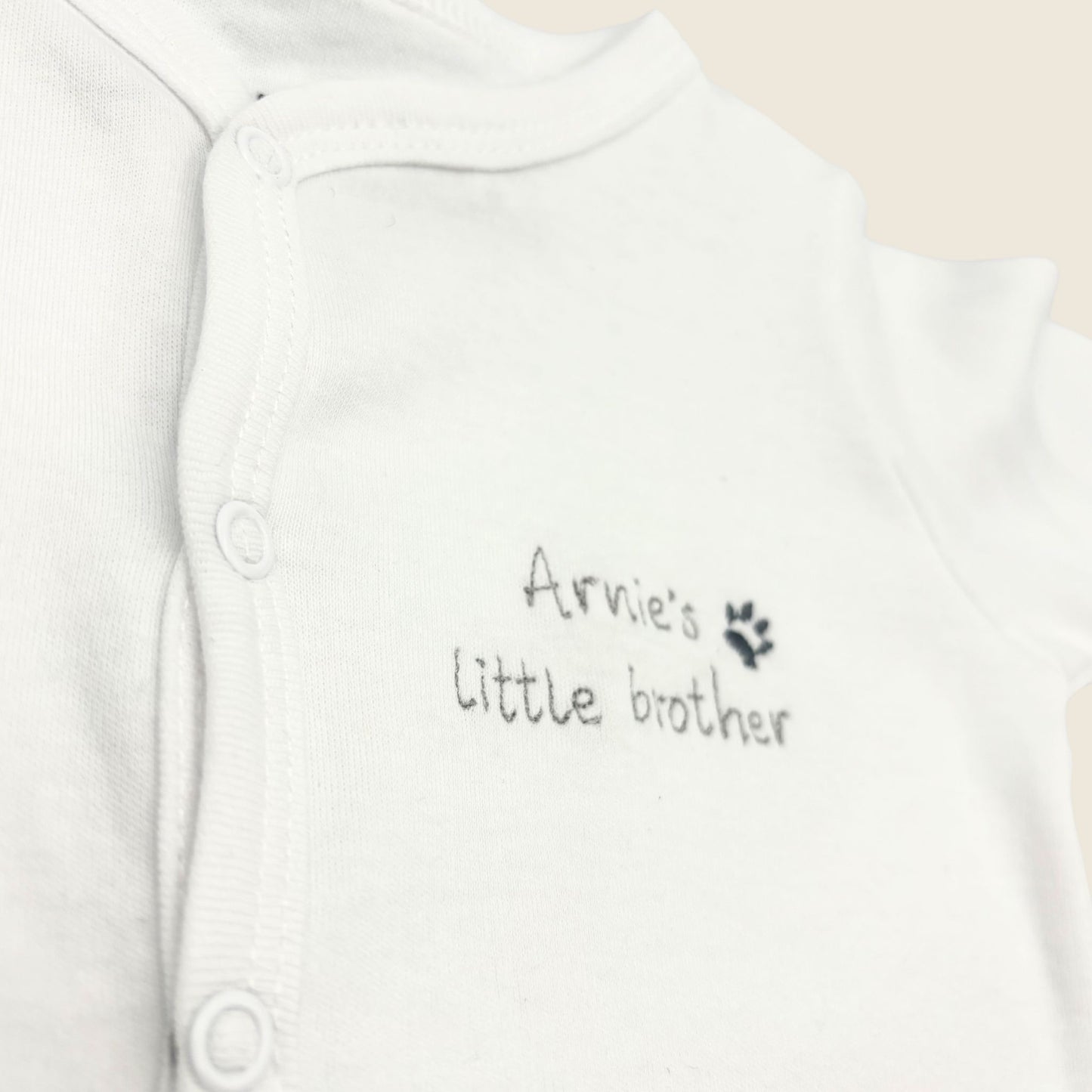 Personalised Pet/sibling Babygrow