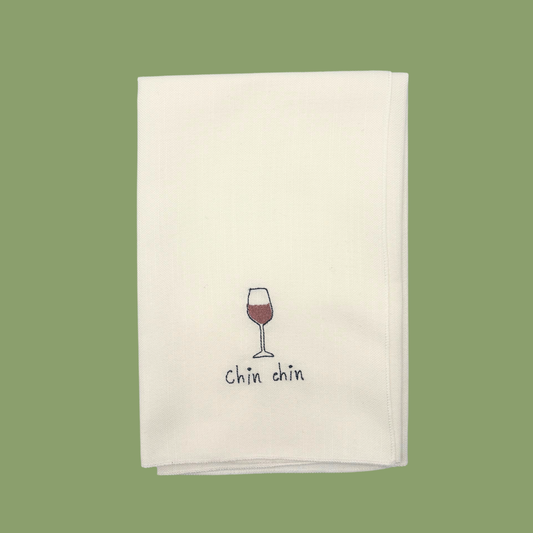 Red wine napkin