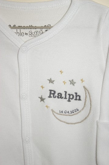 Personalised Embroidered Babygrow