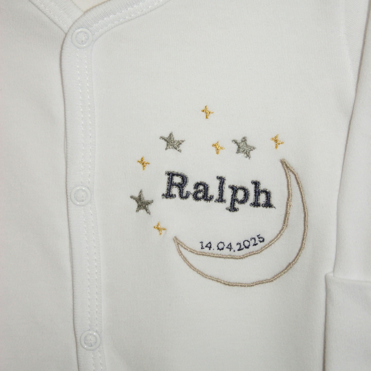 Personalised Embroidered Babygrow