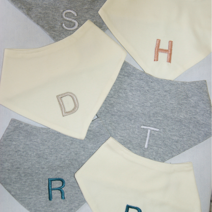 Embroidered Initial Bib